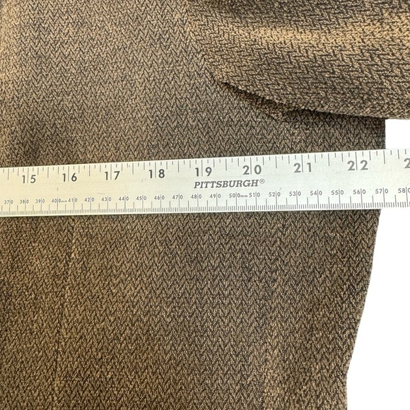 Pronto Uomo Brown Casual Everyday Wool Cotton Blazer Mens Size Large - Picture 5 of 7